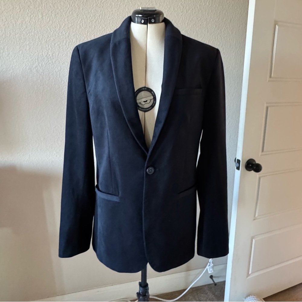 Perry Ellis Slim Fit Performance Suit Jacket, Navy Blue, Sz 38R